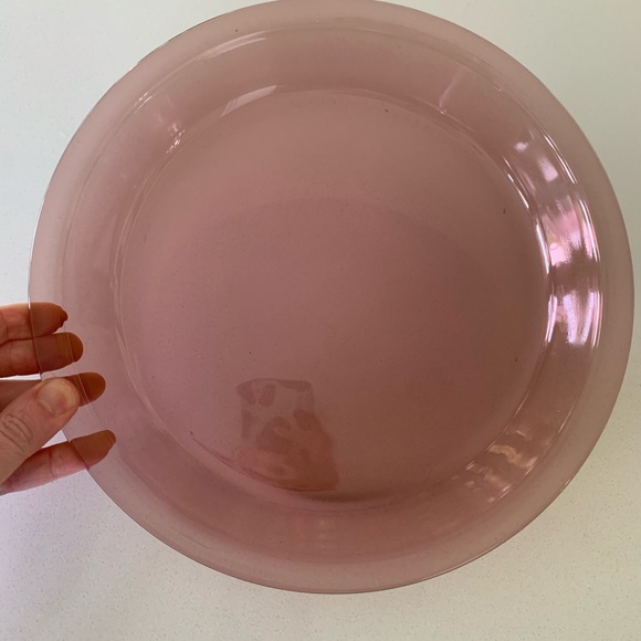 PYREX pie pan cranberry vintage - Picture 2 of 8